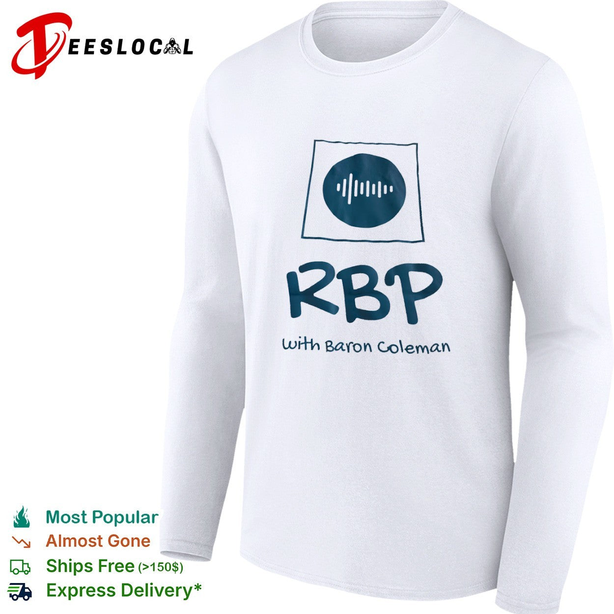 RBP with Baron Coleman audio wave sound frequency visual shirt