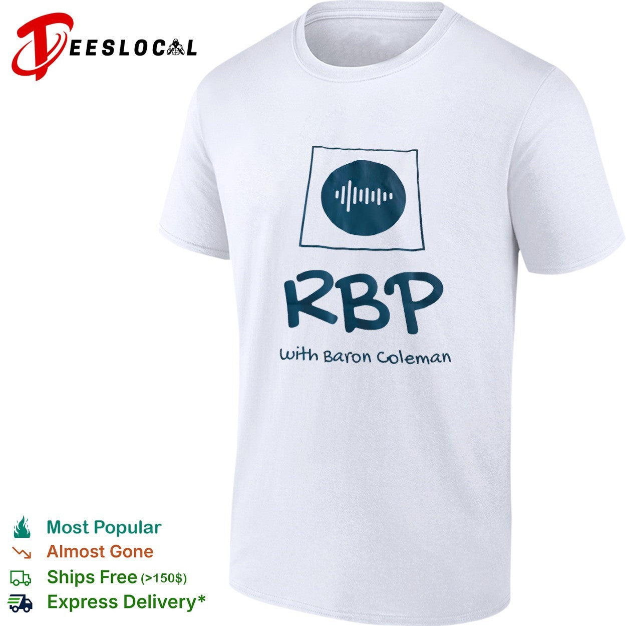 RBP with Baron Coleman audio wave sound frequency visual shirt
