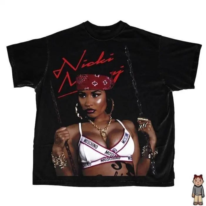 RED Nickii Mina.j 90s Tee, Vintage Rap Shirt, Gift For Fans Shirt Hoodie, Sweatshirt | PrintMintTees.com