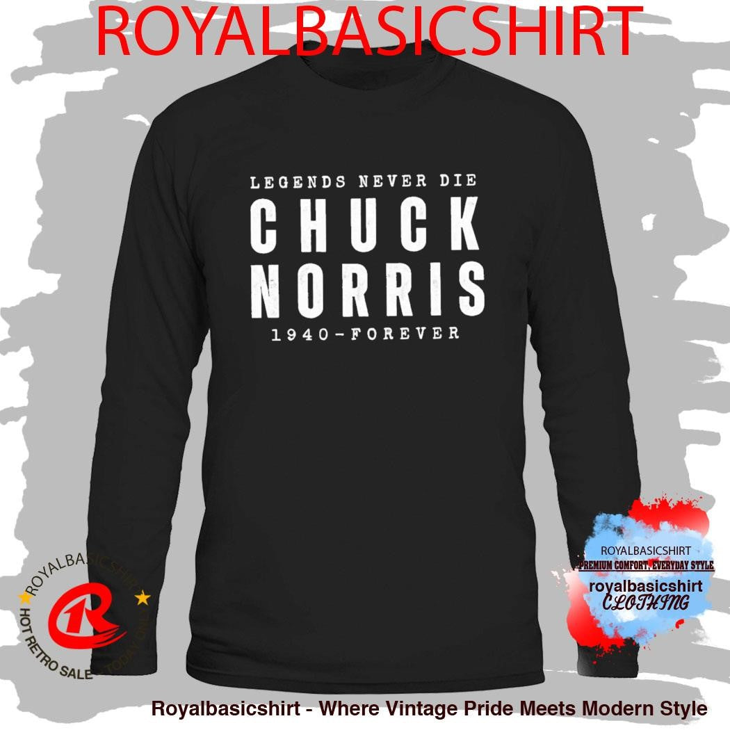 RIP Chuck Norris Death 1940 2026 Legend Never Die T-Shirt