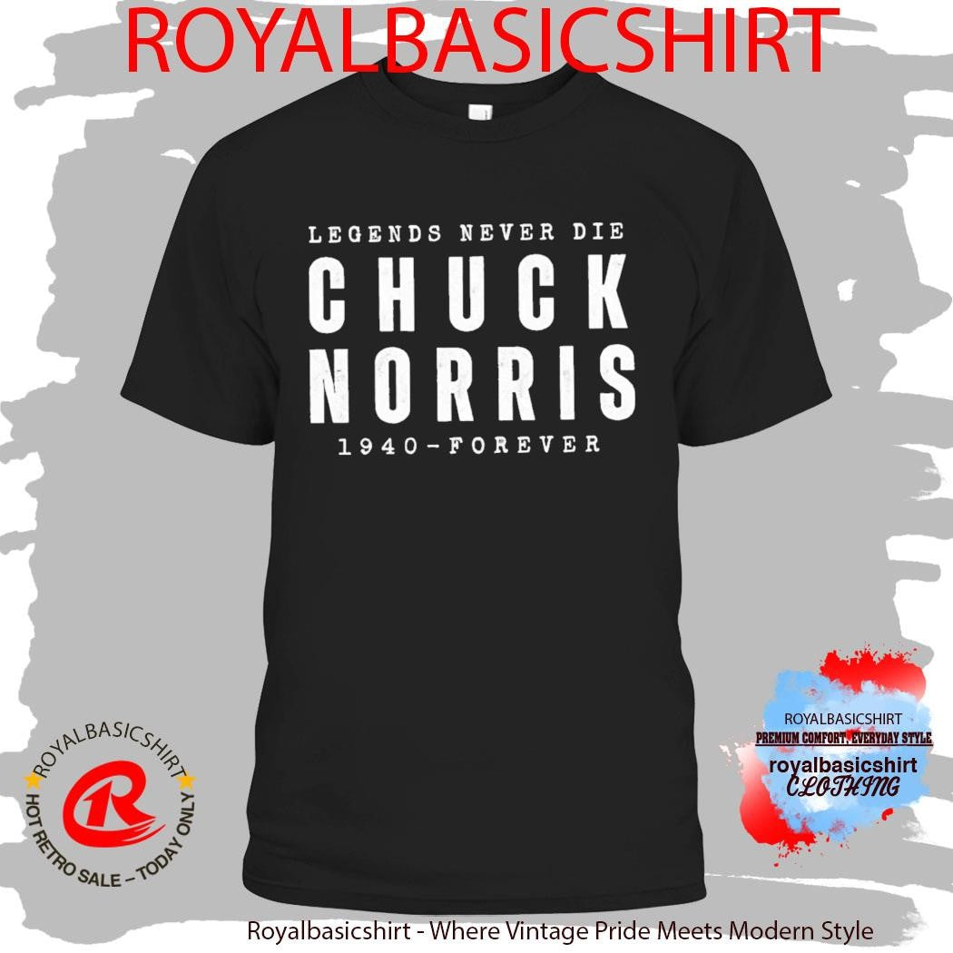 RIP Chuck Norris Death 1940 2026 Legend Never Die T-Shirt