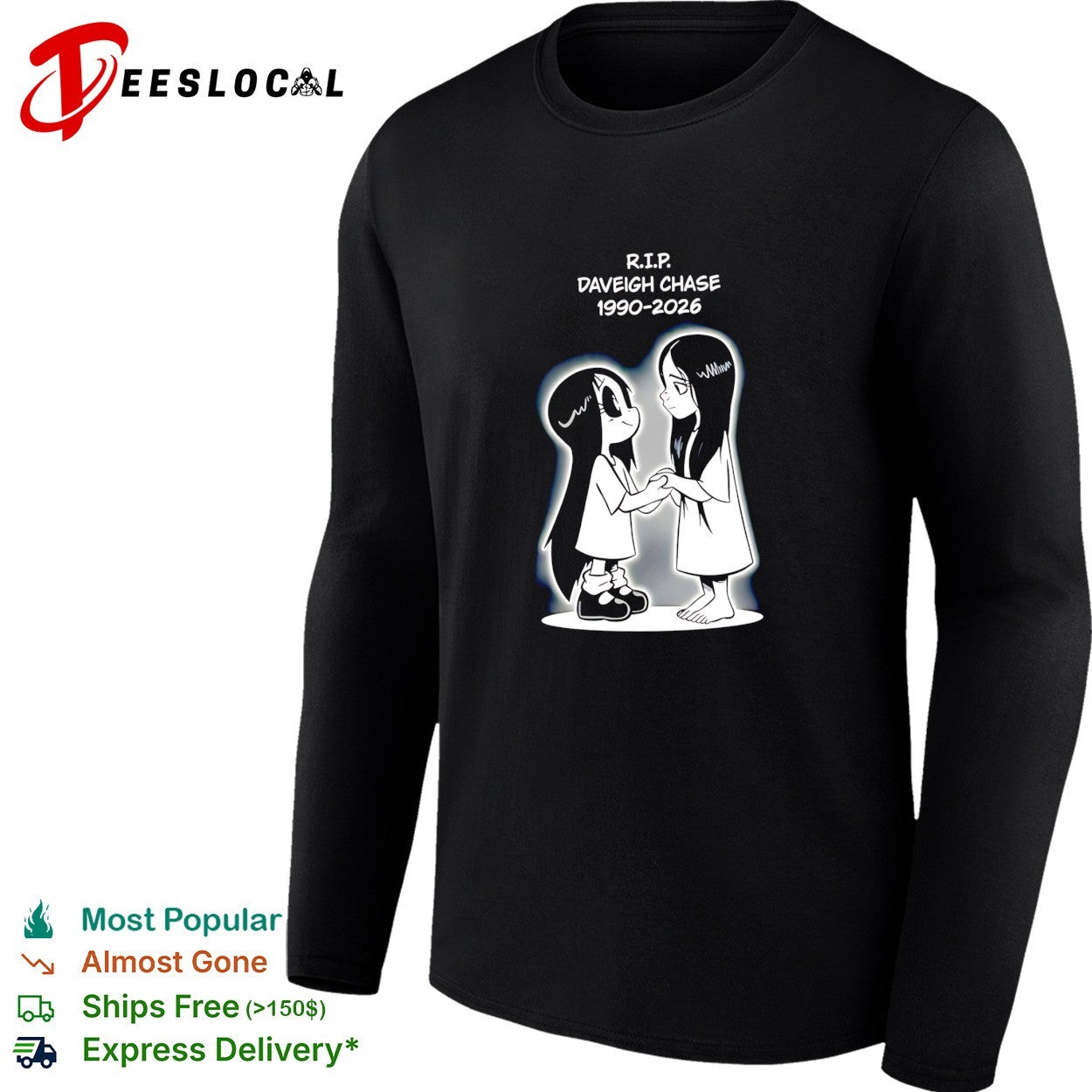 RIP Daveigh Chase 1990 2026 memory shirt