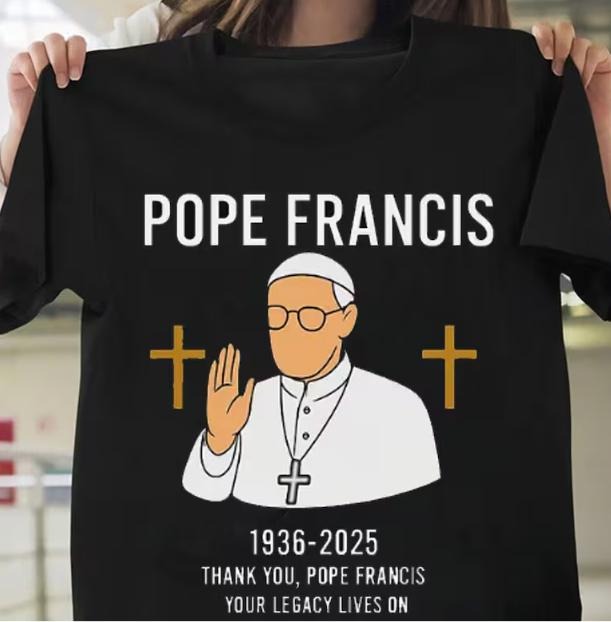 RIP Pope Francis Shirt, Pray for Pope Francis Shirt , Memorial Tribute Tee 1936-2025, Catholic Christian Gift , Vatican...