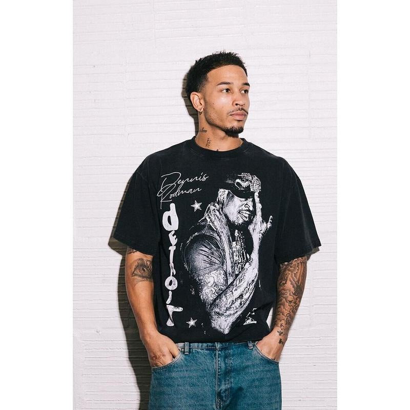 RODMAN BRAND Men's Detroit Bad As I Wanna Be T-Shirt - Multicolor Hoodie Sweatshirt | PrintMintTees.com