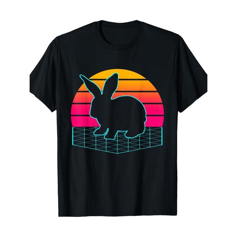 Rabbit Vintage Retro Bunny Lover Pet Bunnies Owner 220g 100% Cotton T-Shirt made in usa Hoodie Sweatshirt | PrintMintTees.com