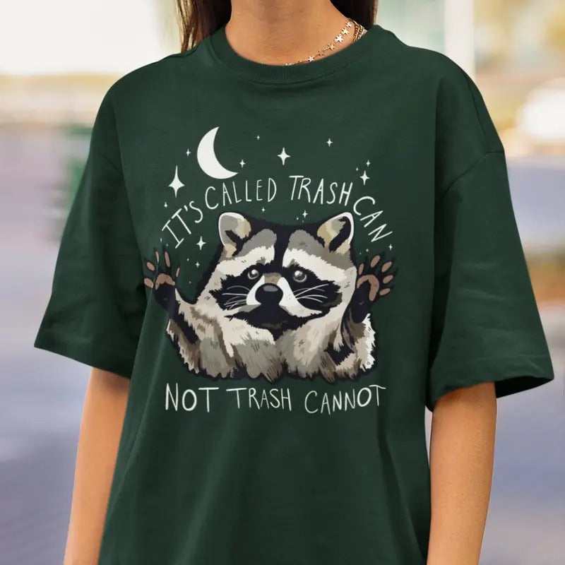 Raccoon Shirt Funny Inspiration Tee Motivational Tshirt Gifts for Him Her Meme Humor Trash Panda Cotton Top Hoodie Sweatshirt
