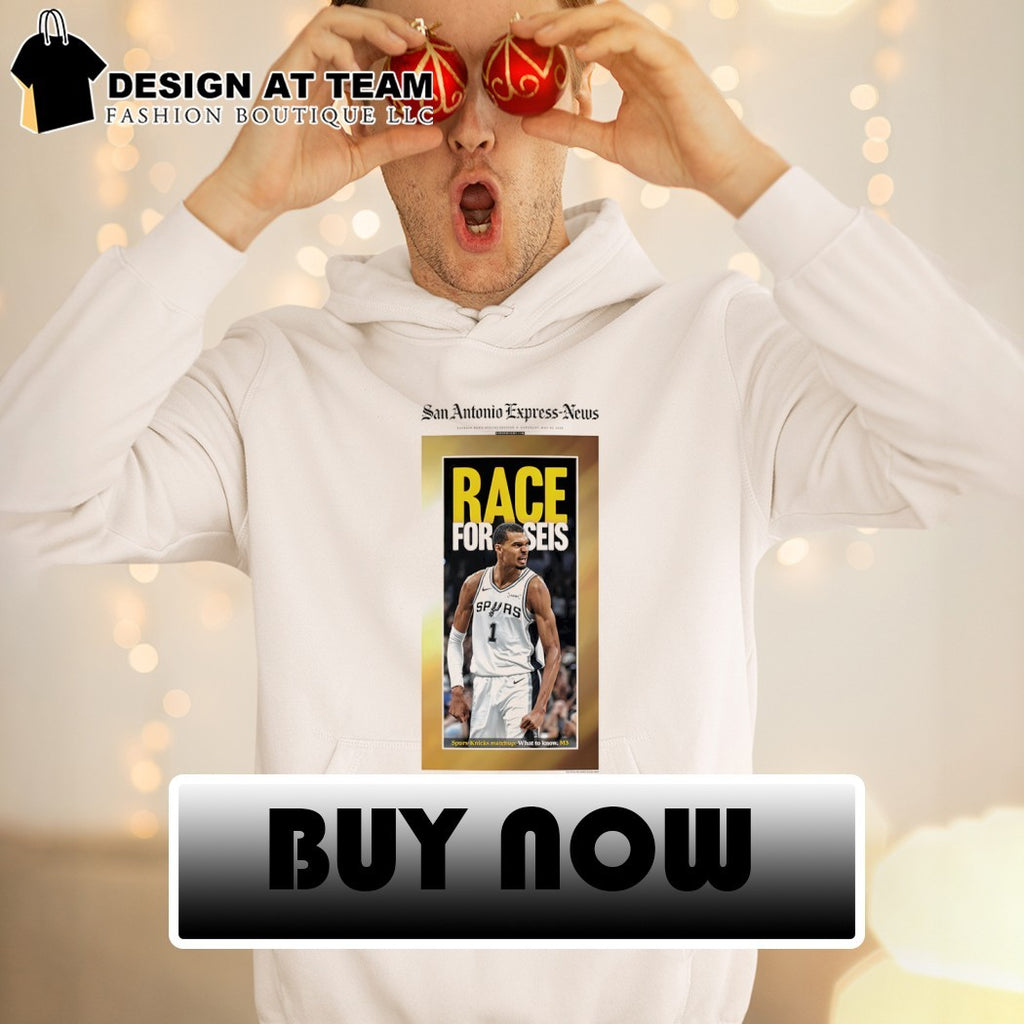 Race for Seis San Antonio Express News Victor Wembanyama San Antonio Spurs 2026 shirt