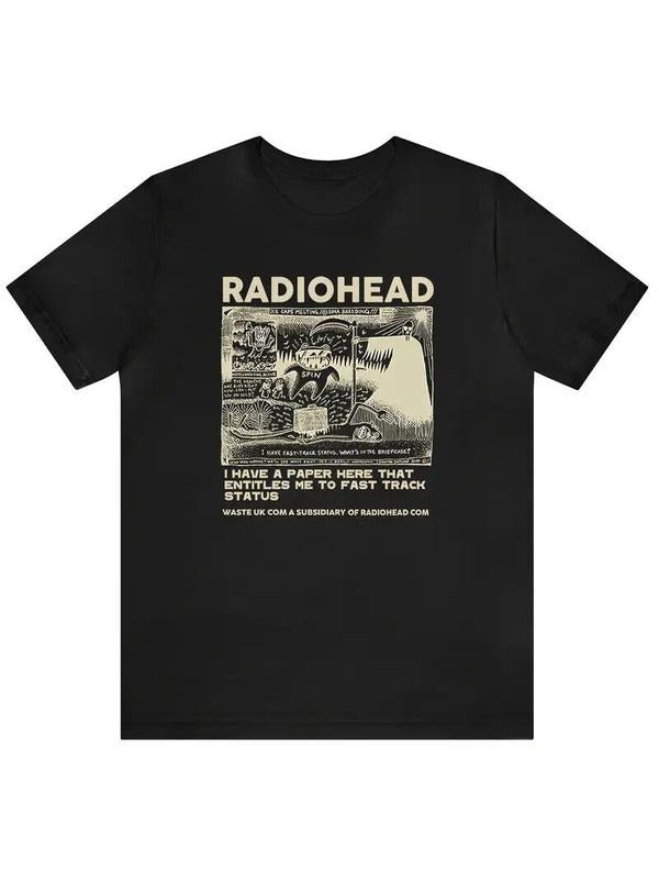 RadioHead Rock Band Vintage TShirt, y2k Tshirt teens clothes Hoodie Sweatshirt | PrintMintTees.com