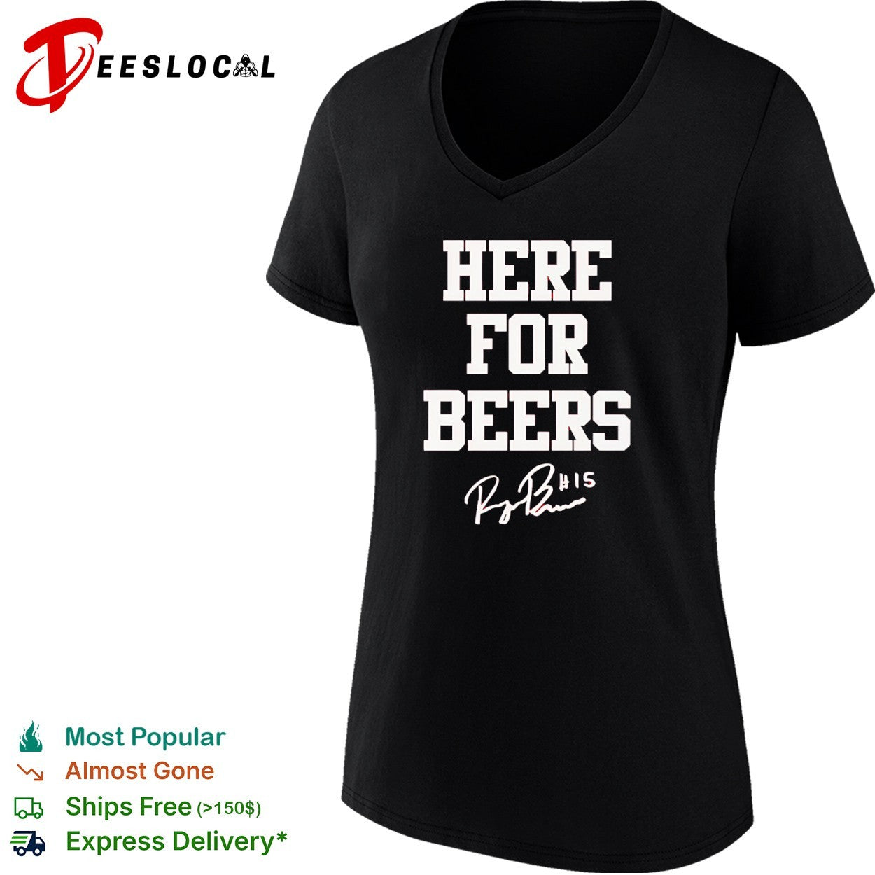 Raegan Beers Oklahoma Sooners college signature here for beers shirt