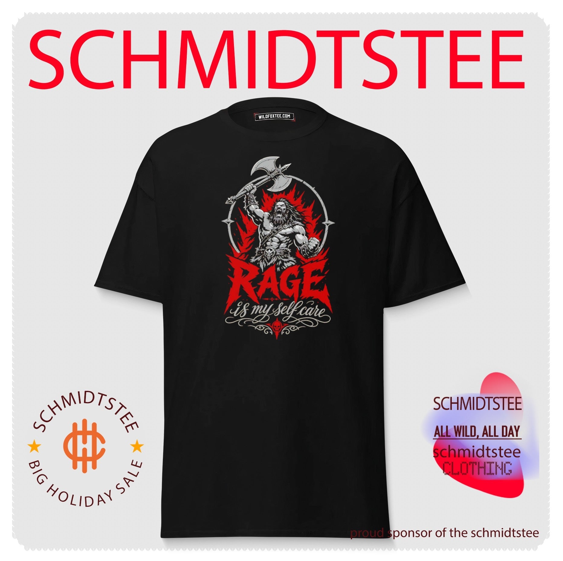 Rage Is My Self Care Barbarian Warrior fantasy shirt