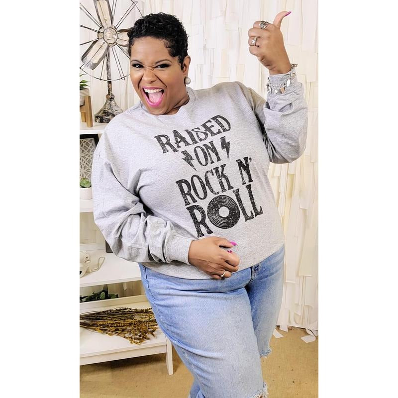 Raised on Rock and Roll Long Sleeve T-Shirt Hoodie Sweatshirt | PrintMintTees.com