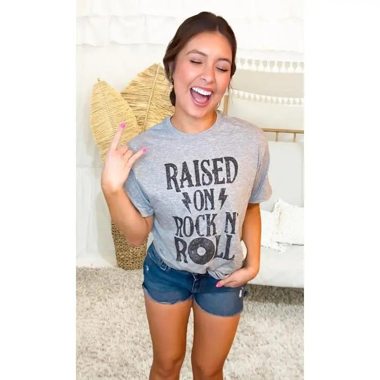 Raised on Rock and Roll T-Shirt Hoodie Sweatshirt | PrintMintTees.com