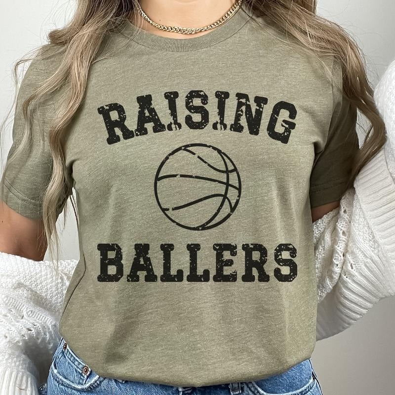 Raising Ballers Sport Raising Ballers Basketball Ballers Sport Basketball Sports Basketball Sports Mom Sport Shirt Hoodie Sweatshirt