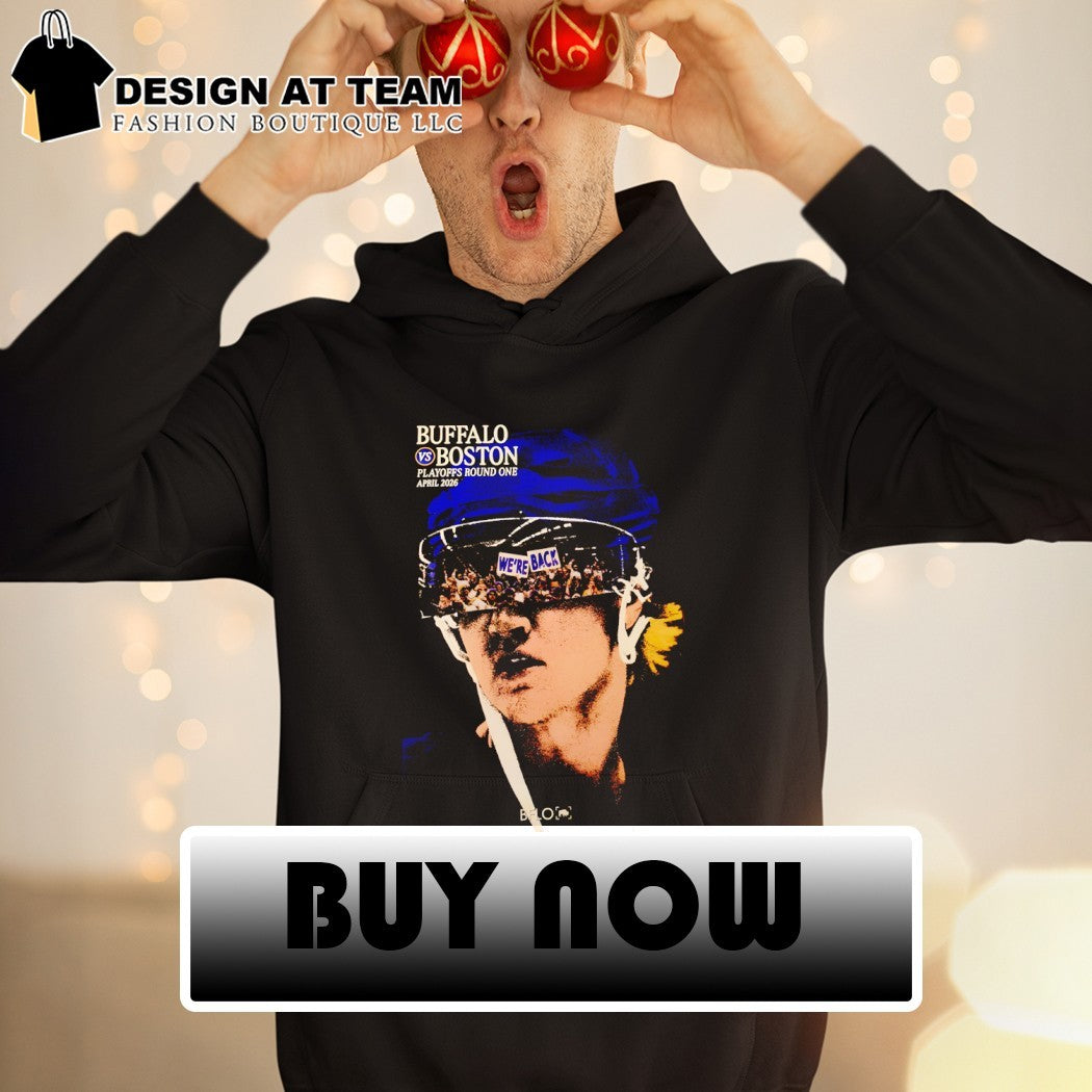Rasmus Dahlin Buffalo Sabres and Boston Bruins NHL We’re Back Playoffs Round One April 2026 vintage shirt
