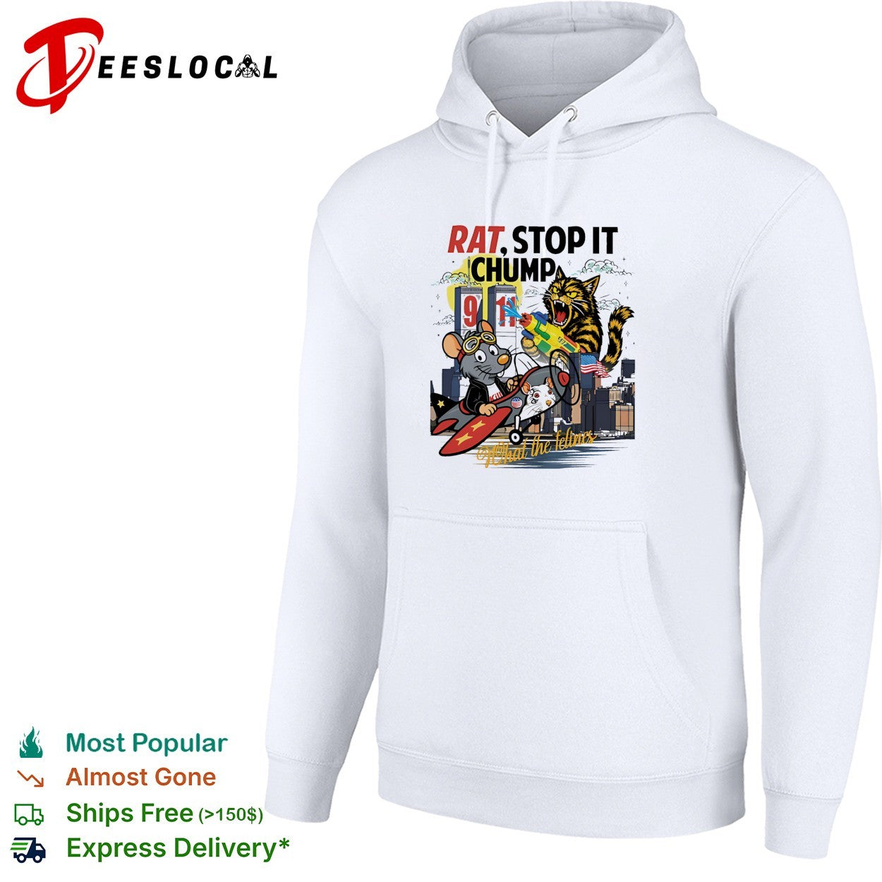 Rat stop it chumpa mouse plane NYC shirt