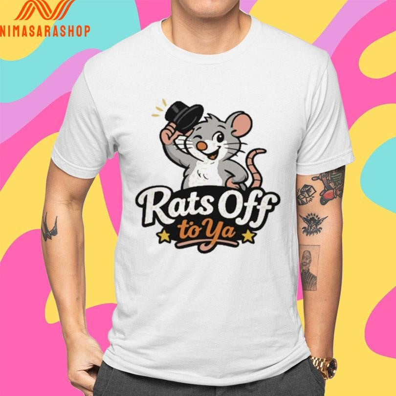 Rats Off To Ya Retro Winking Rat Mascot Shirts
