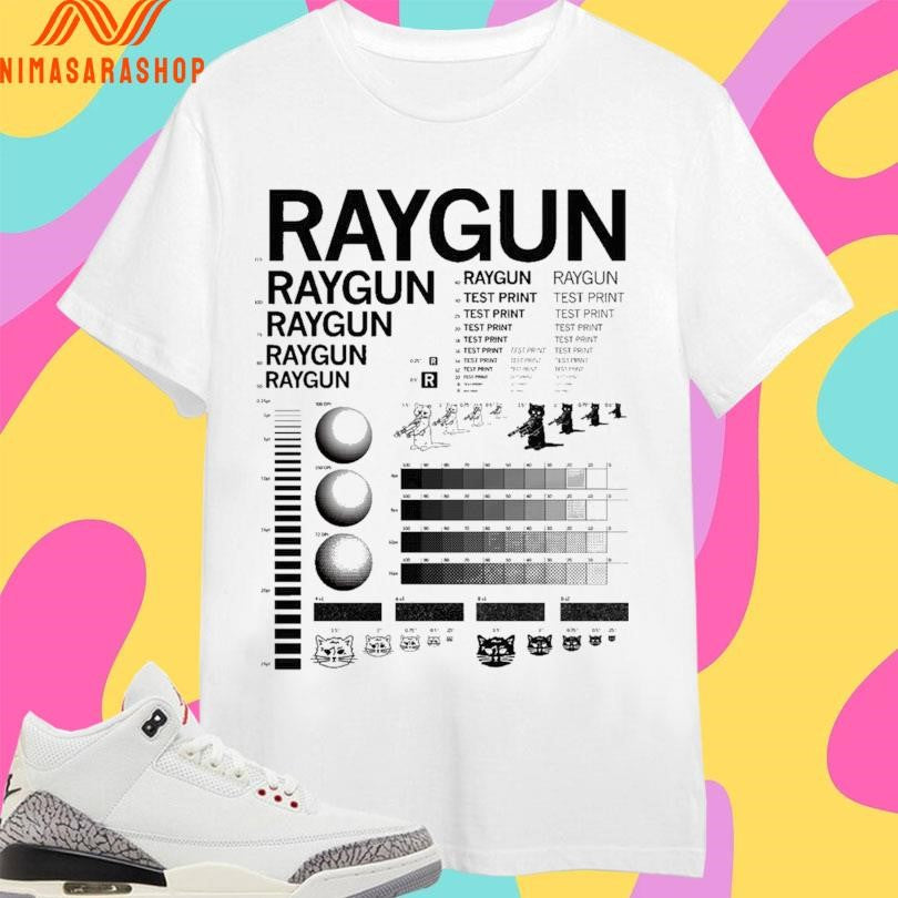 Raygun Screenprint Test Shirts