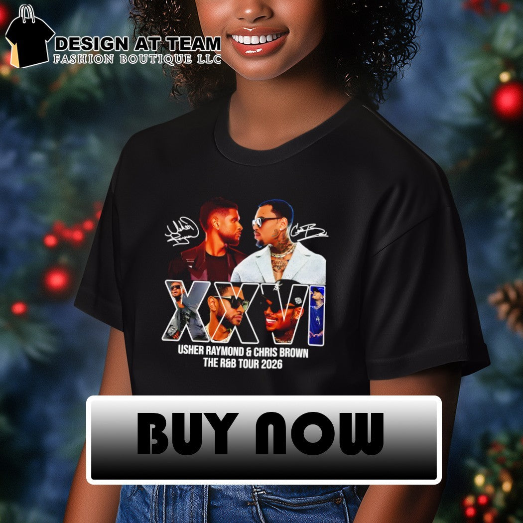Raymond Brown Tour 2026 Usher x Chris Brown signature shirt