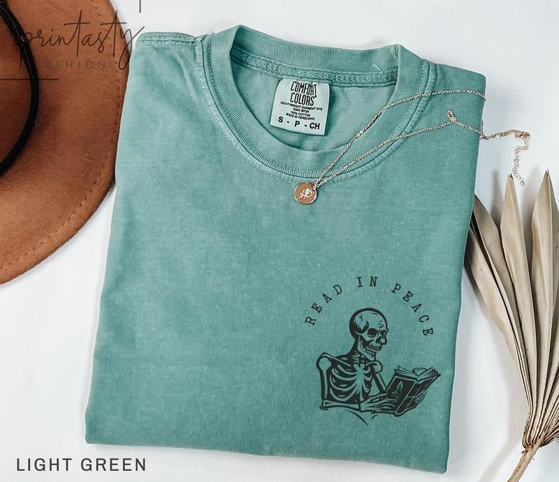 Read Peace Shirt Books Shirt Bookish Reading Skeleton ReadingShirt Book Lover Book Shirt Halloween Shirt T-Shirts, Hoodie, Sweatshirt