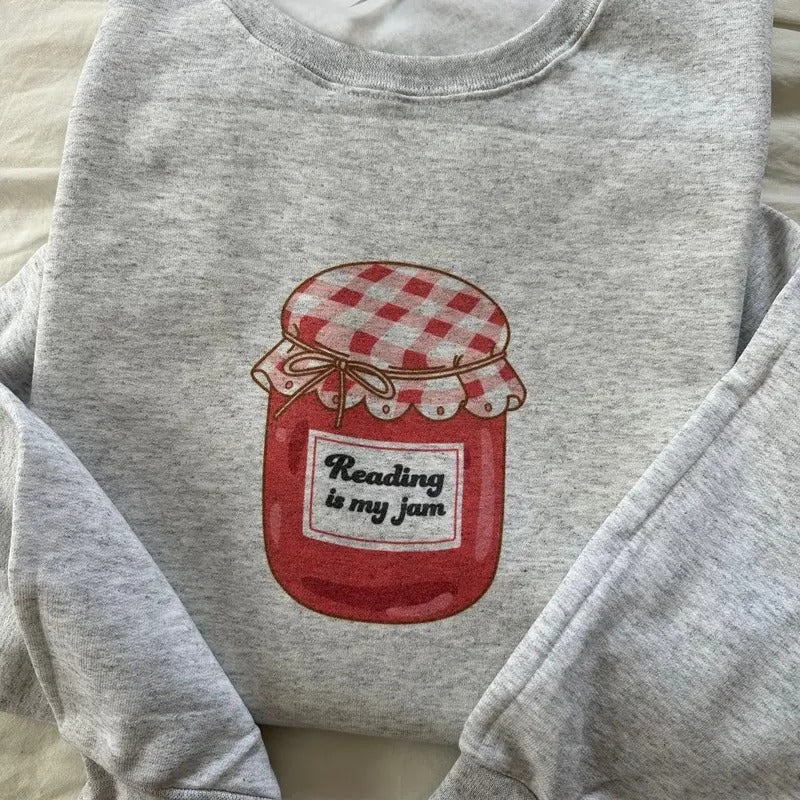 Reading is my jam! Sweatshirt Shirt Hoodie | PrintMintTees.com