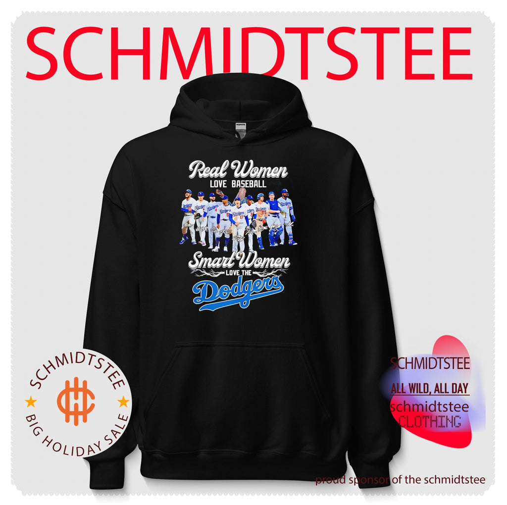 Real women love baseball smart women love the Los Angeles Dodgers shirt