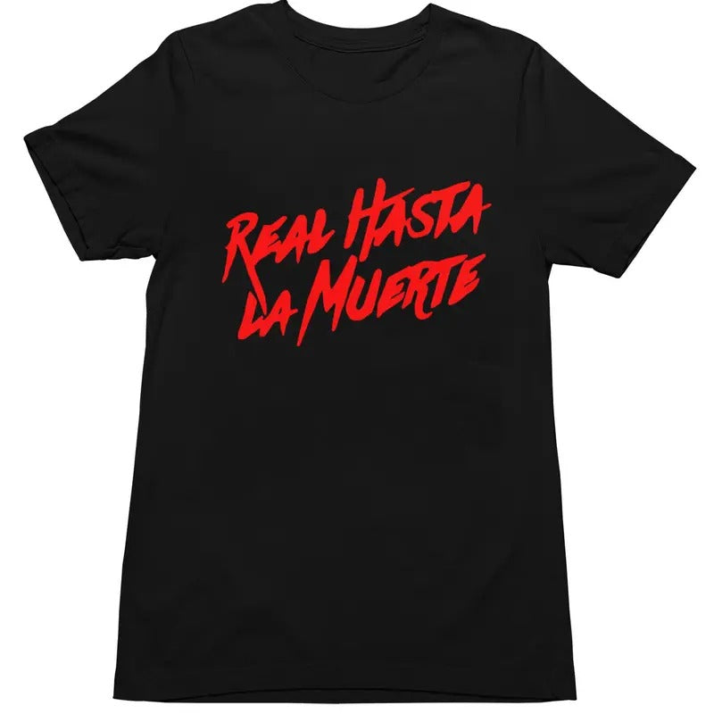 RealHasta  Music Fan T-shirt LaMuerteee Cotton Hoodie Sweatshirt | PrintMintTees.com