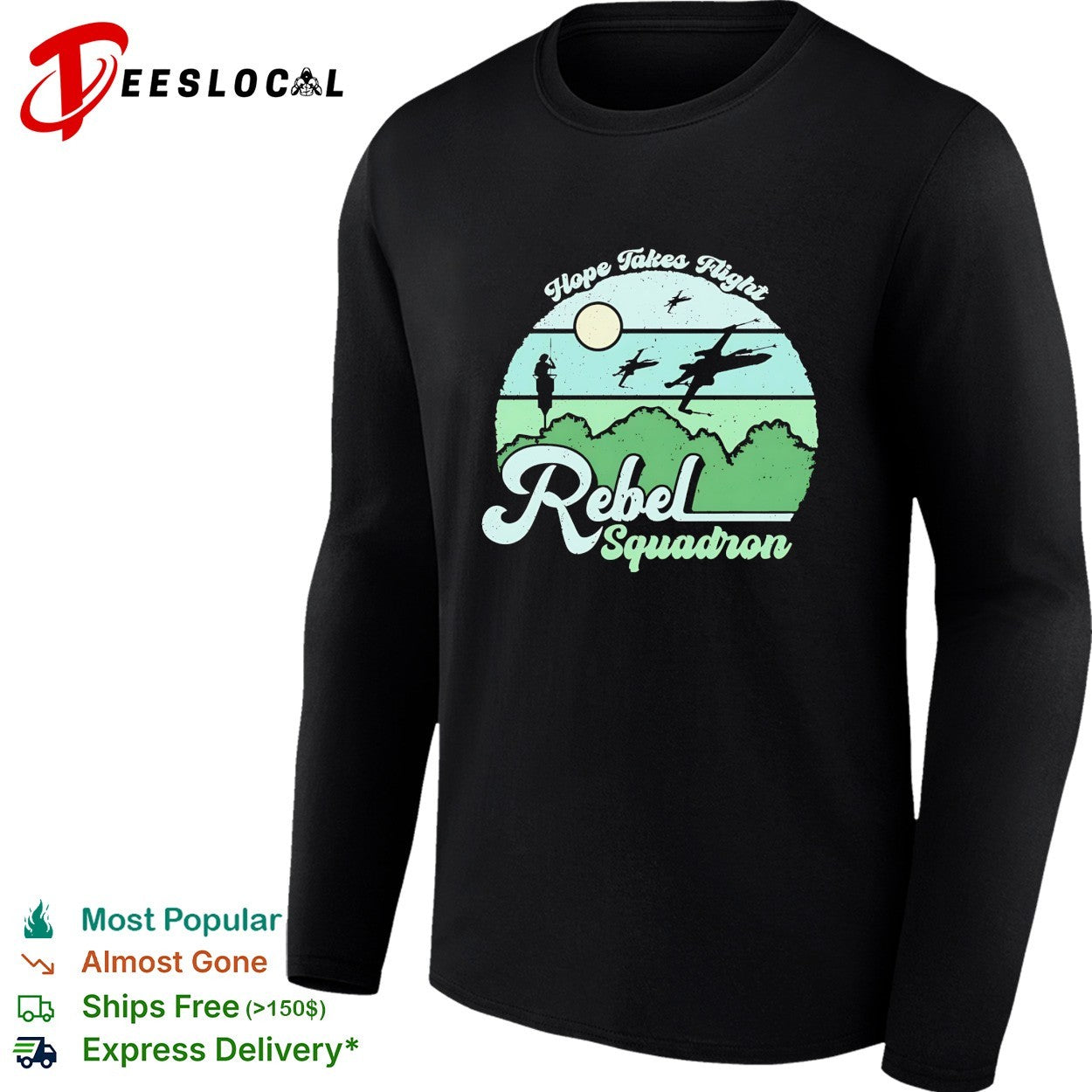 Rebel Squadron Hope Takes Flight vintage shirt