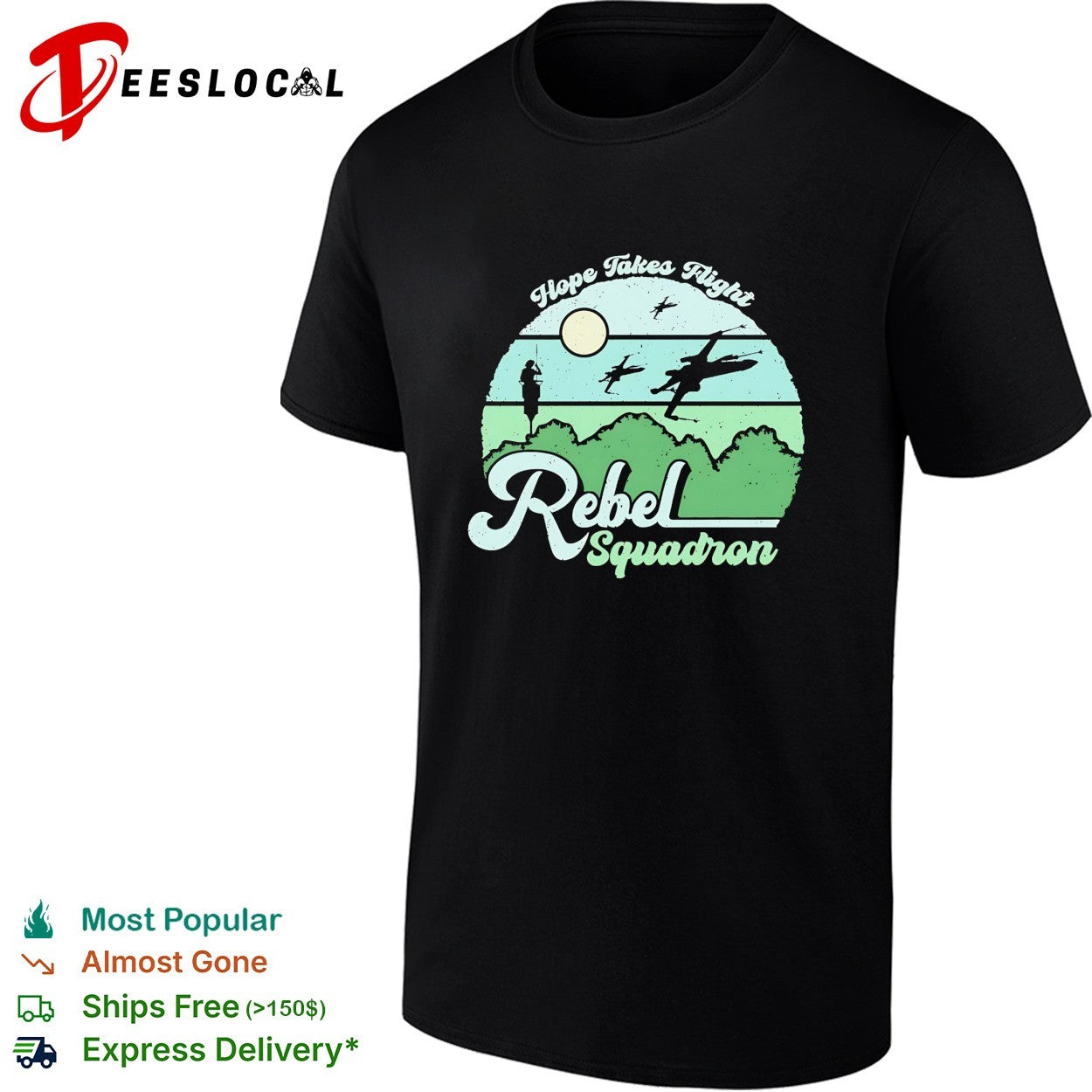 Rebel Squadron Hope Takes Flight vintage shirt