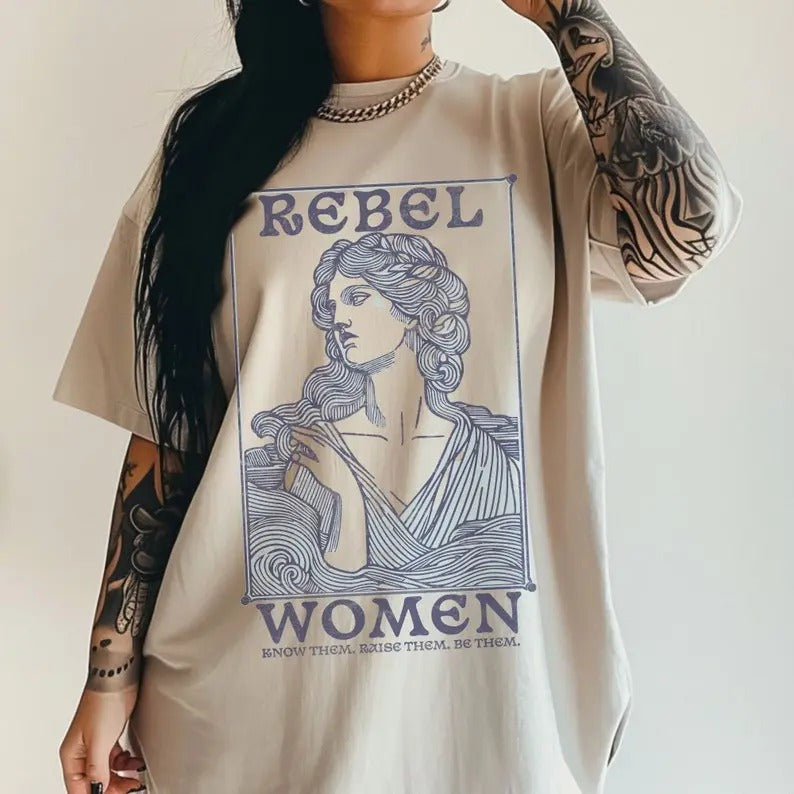 Rebel Women Shirt Medusa Shirt Greek Mythology Shirt Greek Apparel Feminism Shirt Greek Goddess Medusa Costume Grl Pwr...