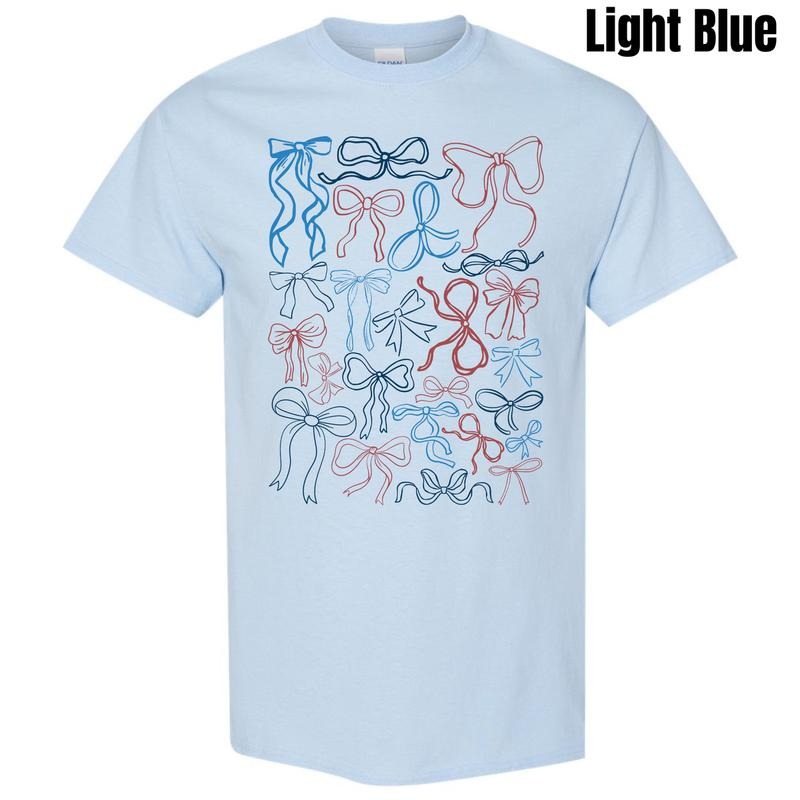 Red & Blue Ribbons Gildan Short Sleeve T-Shirt 'NLB' Hoodie Sweatshirt | PrintMintTees.com