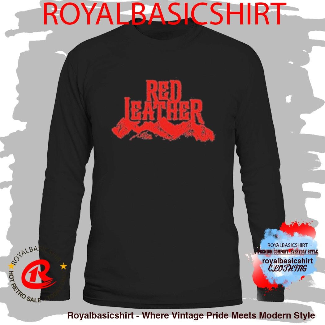 Red Leather Mountains And Hat Tahoe T-Shirt