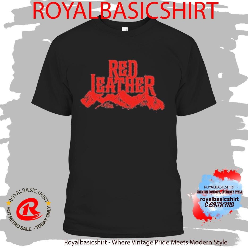 Red Leather Mountains And Hat Tahoe T-Shirt