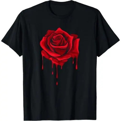 Red Melting Rose - Garden Gardener Botanist Flowers Rose T-Shirt Made in USA Hoodie Sweatshirt | PrintMintTees.com