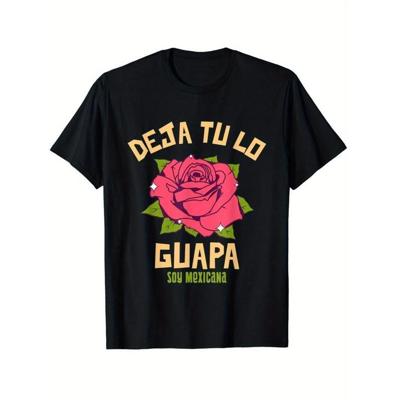 Red Rose T-Shirt Women's Mexican T-Shirt Made in USA Hoodie Sweatshirt | PrintMintTees.com