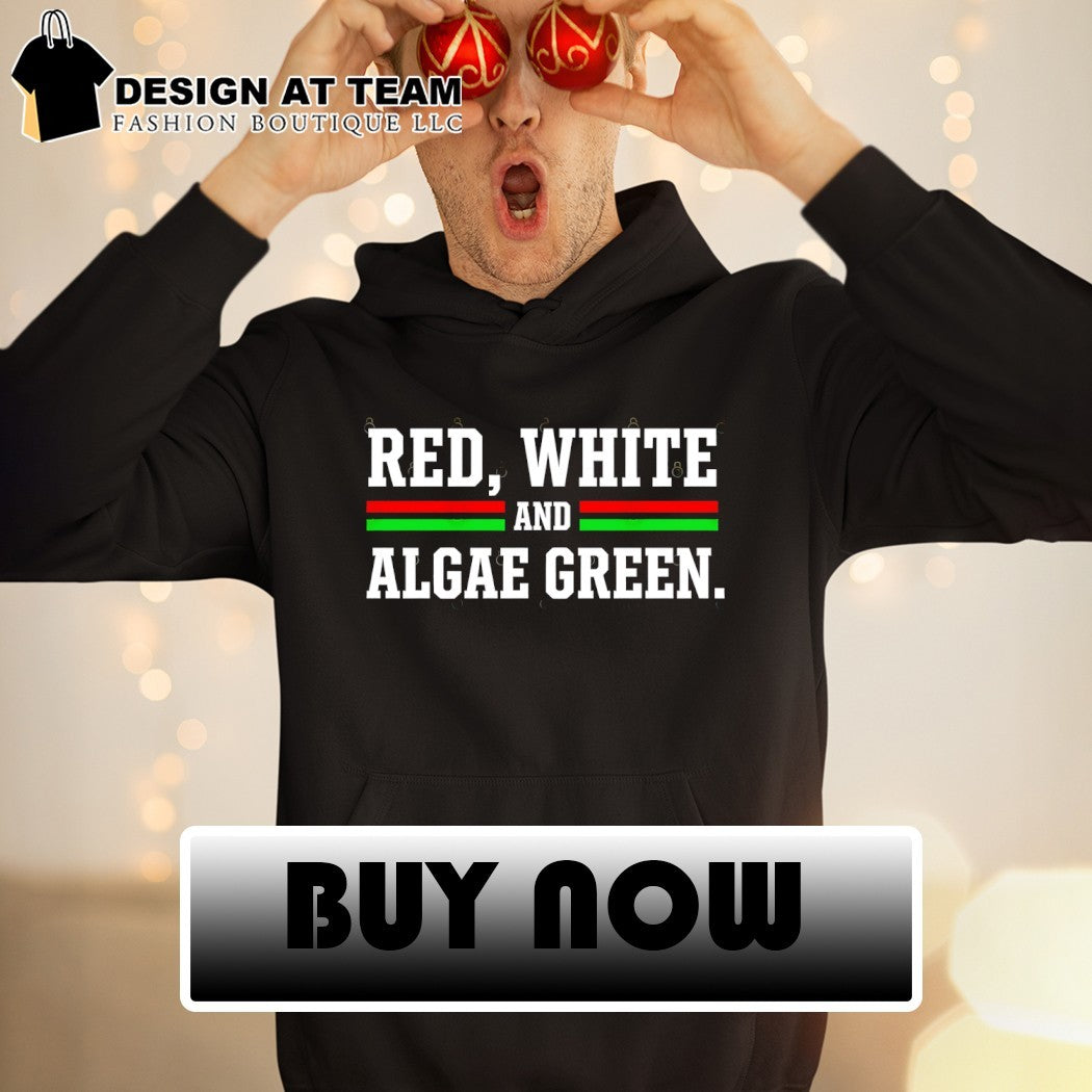 Red White and Algae Green USA Sarcasm 250 Reflecting Pool shirt