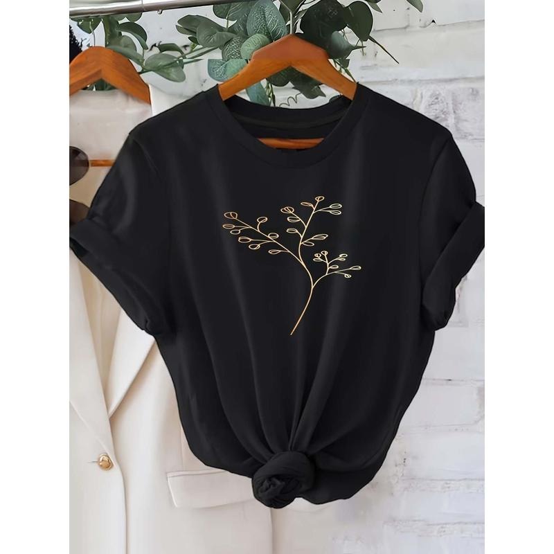 Refined and Understated T - Shirt: Delicate Gold