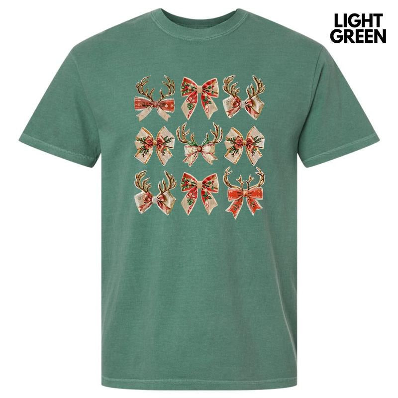 Reindeer Coquette Collage Comfort Colors T-Shirt 'NLB' Hoodie, Sweatshirt | PrintMintTees.com