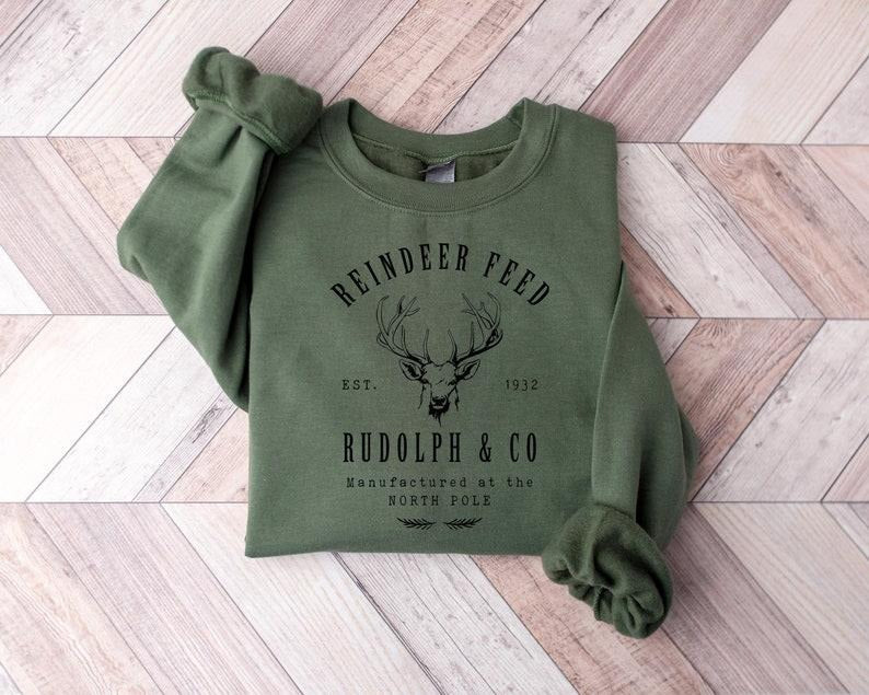 Reindeer Feed Rudolph And Co Sweatshirt, Rudolph Crewneck, Christmas Crewneck, Deer Sweatshirt, Christmas Vibes, Merry...