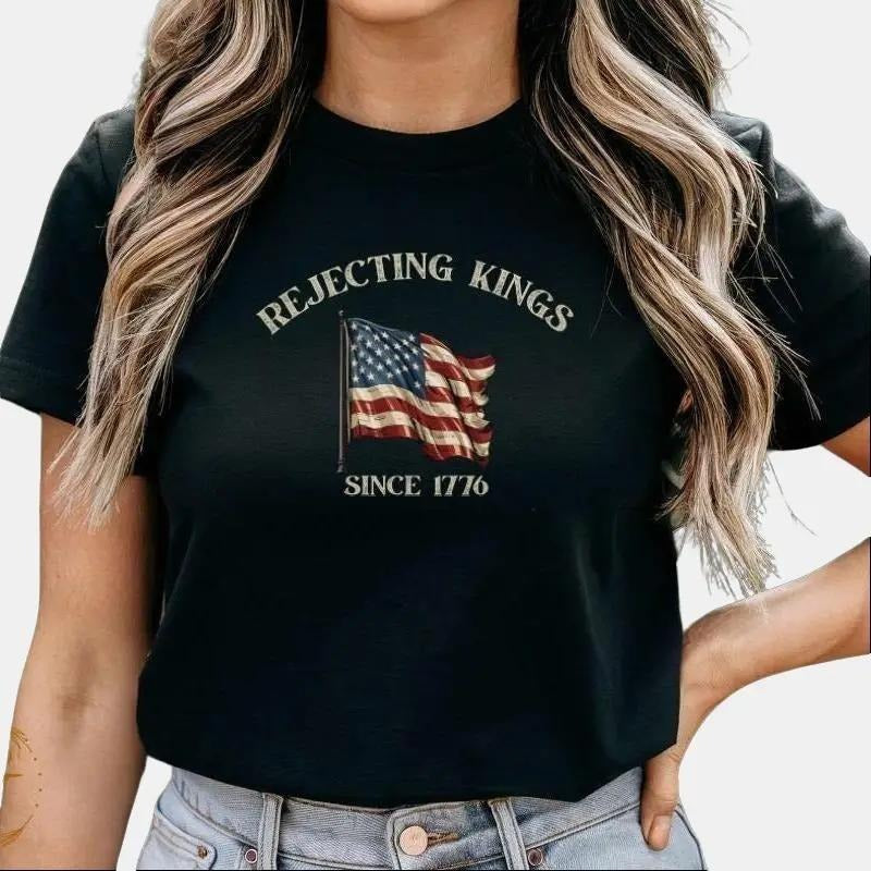 Rejecting Kings T Shirt, Anti Authoritarianism Shirt, Since 1776 Shirt, Freedom Lovers Tee, No Kings In America Shirt...