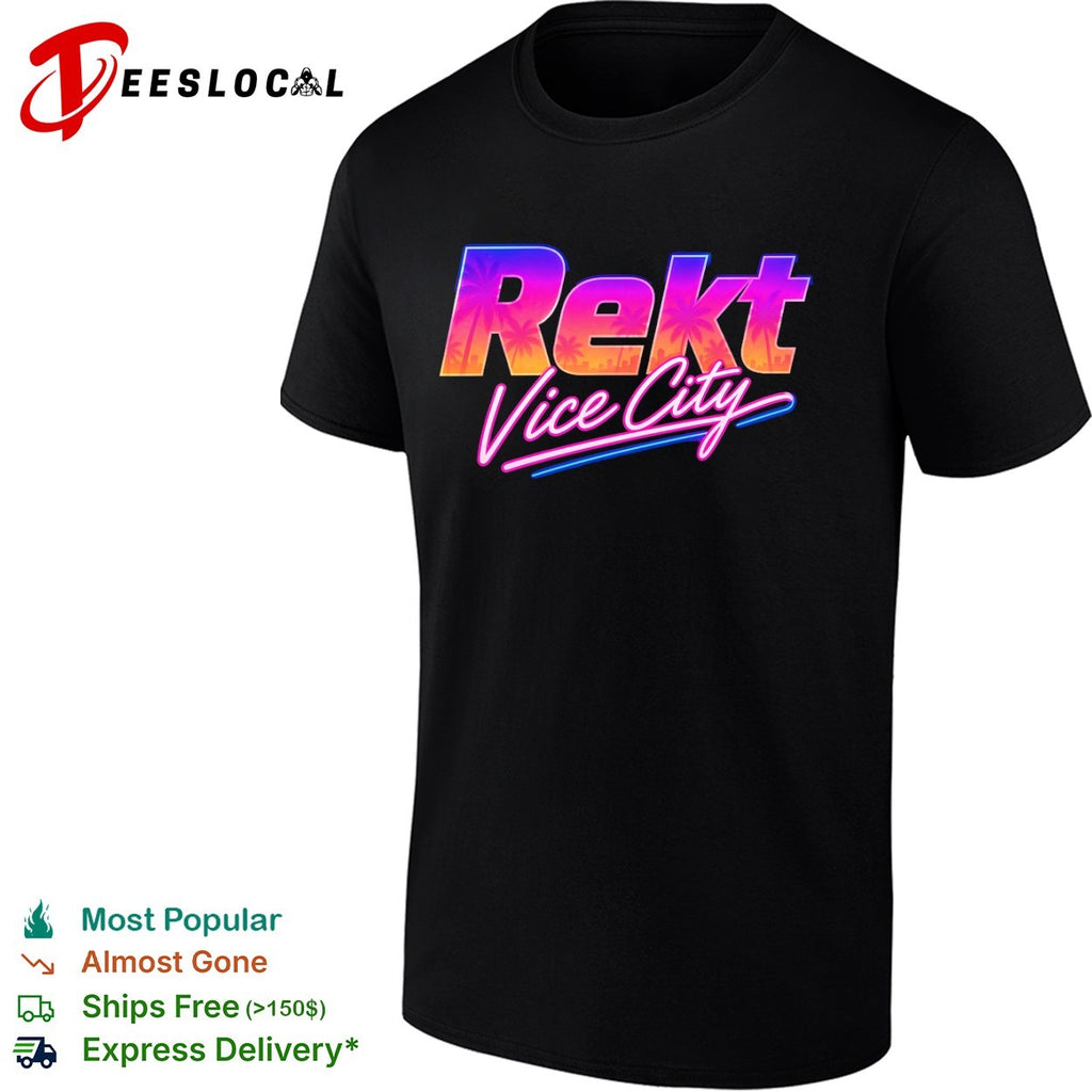 Rekt Vice City neon shirt