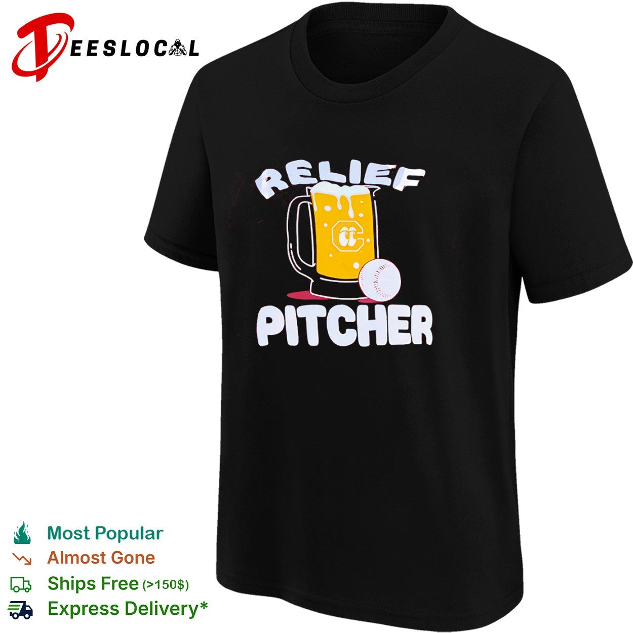 Relief Pitcher Beer Mug Baseball shirt