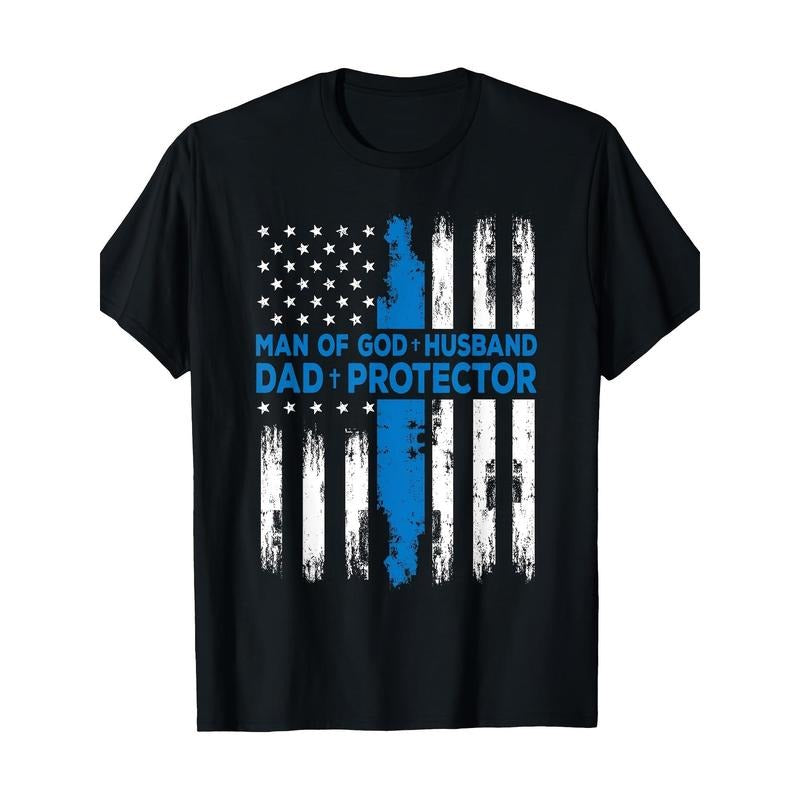 Religious People's God Husband Daddy Protector T-shirt Made in USA Hoodie Sweatshirt | PrintMintTees.com