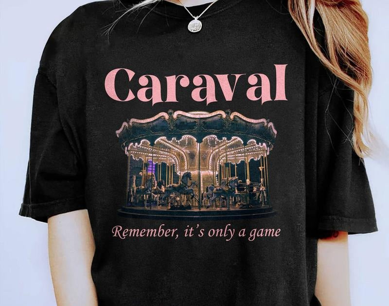 Remember It's Only a Game Caraval Shirt, Book Lover Gift, Bookish tshirt, Bookworm Gift, Upon a Broken Heart Shirt Hoodie...