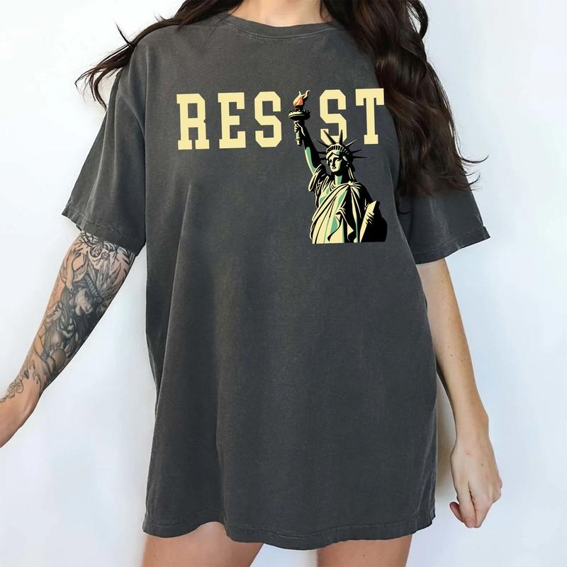 Resist Comfort Colors Shirt, Activism T-shirt, Feminist Graphic Tee, Protect Women Rights Clothing, Equal Rights Outfits,...