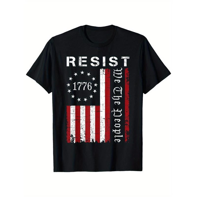Resist Hands Off Vintage We The People American Flag Protest T-Shirt Hoodie Sweatshirt | PrintMintTees.com