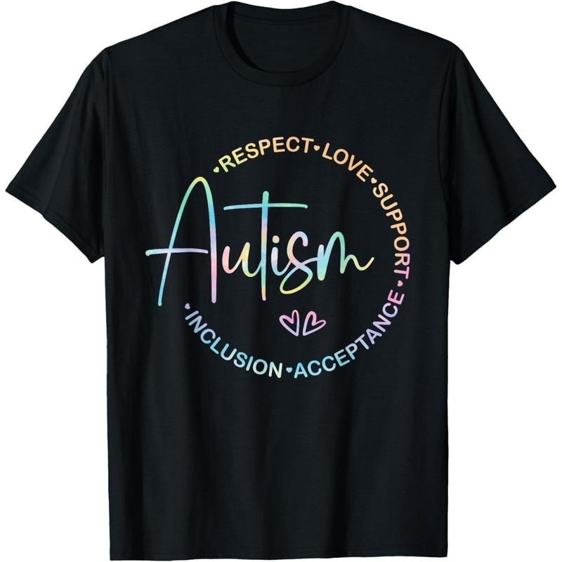 Respect Love Support Autism Awareness Month Women Men T-Shirt Hoodie Sweatshirt | PrintMintTees.com