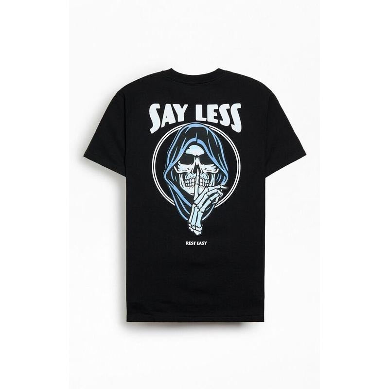 Rest Easy Men's Say Less T-Shirt - Multicolor Hoodie Sweatshirt | PrintMintTees.com