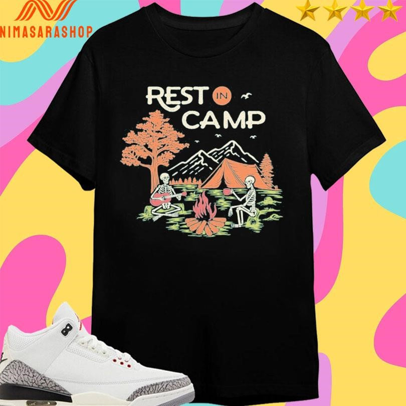 Rest In Camp Skeletons Shirts