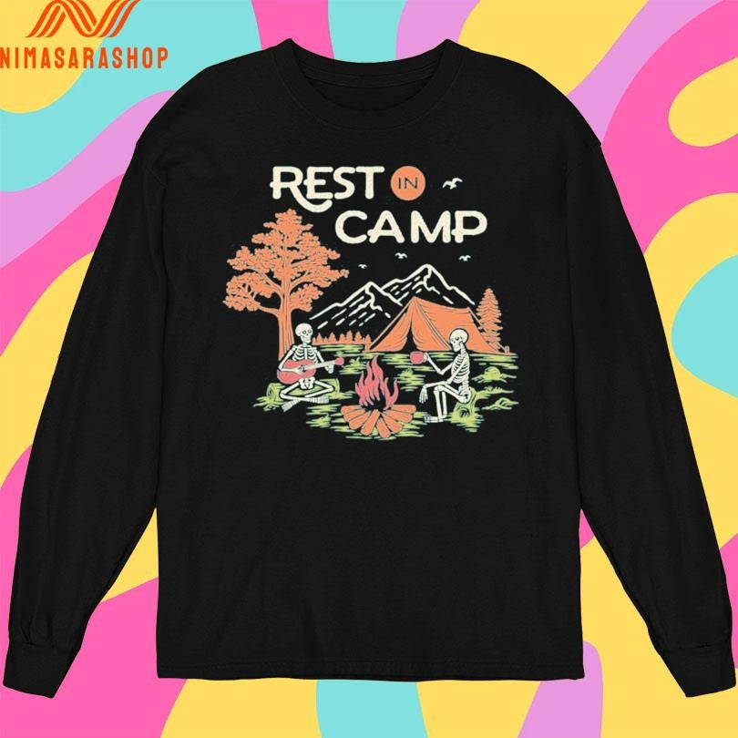 Rest In Camp Skeletons Shirts