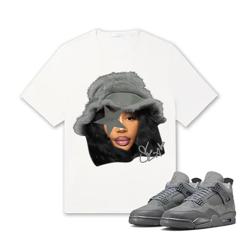 Retro 4 Wet Cement Unisex Shirt,SZA Shirt To Match Sneaker Hoodie Sweatshirt | PrintMintTees.com